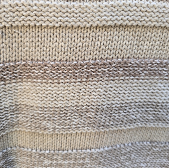 L.L. Bean 100% Cotton Women's Striped Crew Neck Knit Sweater Size M Style 300172 - Picture 5 of 5